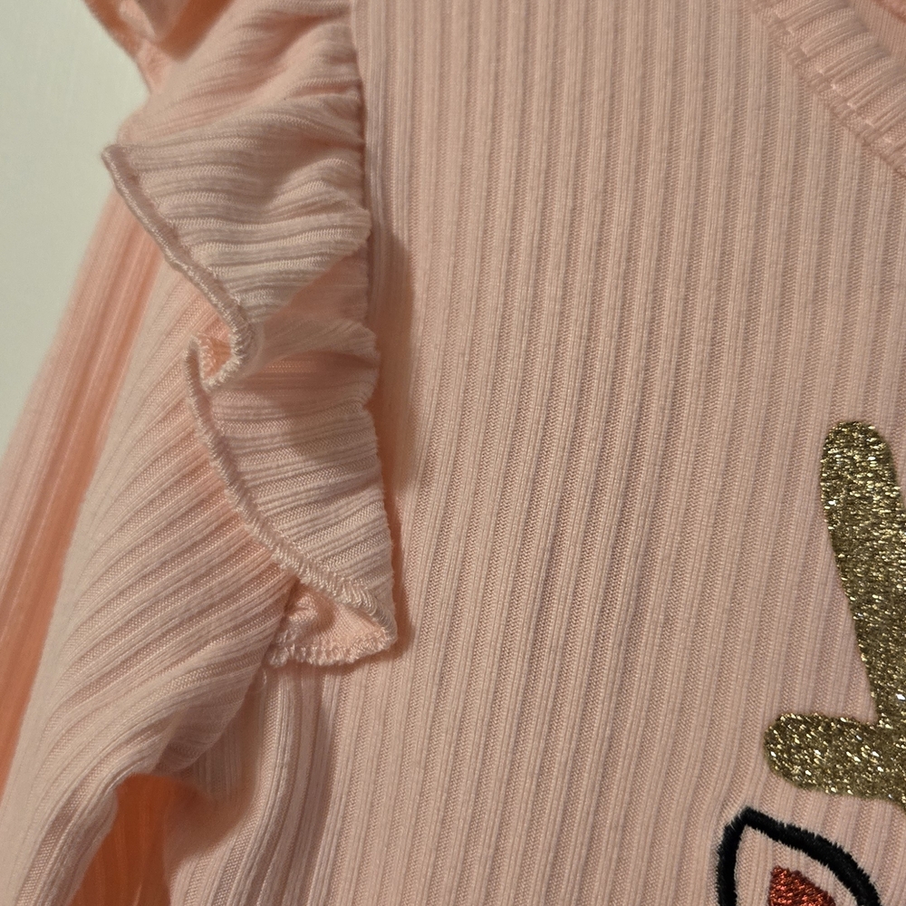 Joyful Moments Pink Reindeer Tulle Bow Dress - Picture 4 of 6